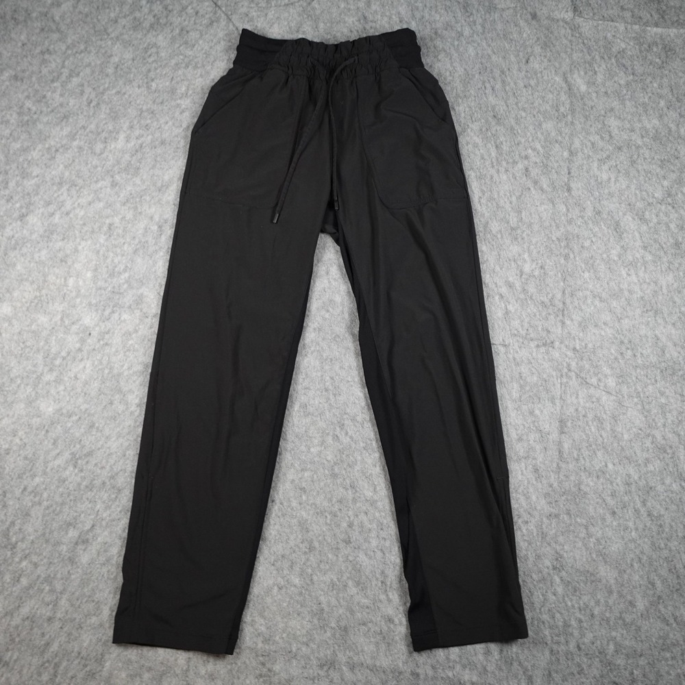 Lululemon Pants Women 2 Black Beyond the Studio Crop High Rise Stretch